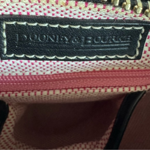 Dooney & Bourke Black and Gold Monogram Shoulder Bucket Bag - Picture 4 of 7